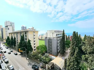 RA25-4212 Stylish Apartment with Terrace for Rent — Bliss, Ras Beirut