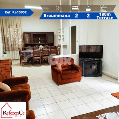 Apartment in Broummana with terrace شقة في برمانا مع تراس