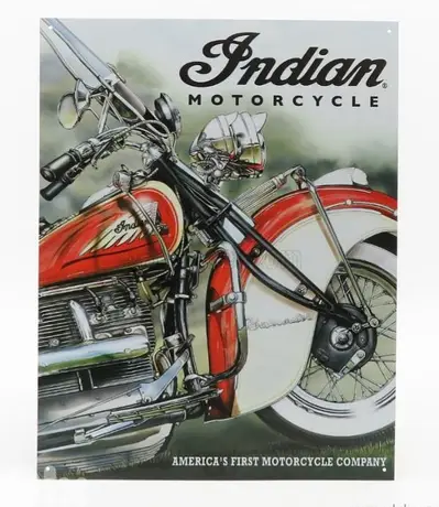 Indian Motorcycle Metal Plate Deco.