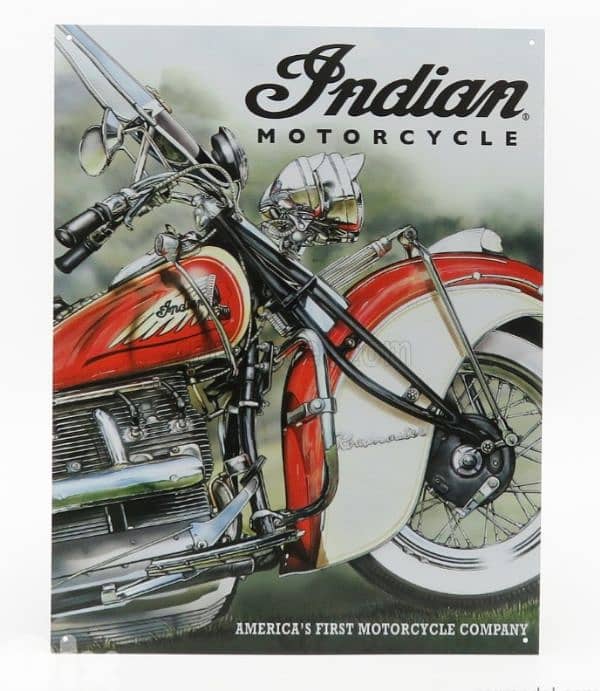 Indian Motorcycle Metal Plate Deco. 0