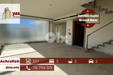 Achrafieh 237m2 | Brand New Duplex | Prime Location | View | OH
