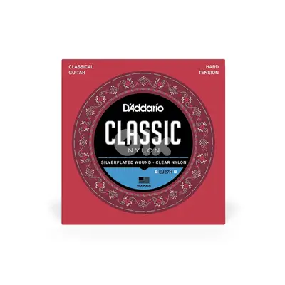 D'Addario Hard Tension Nylon Student Classical Strings EJ27H