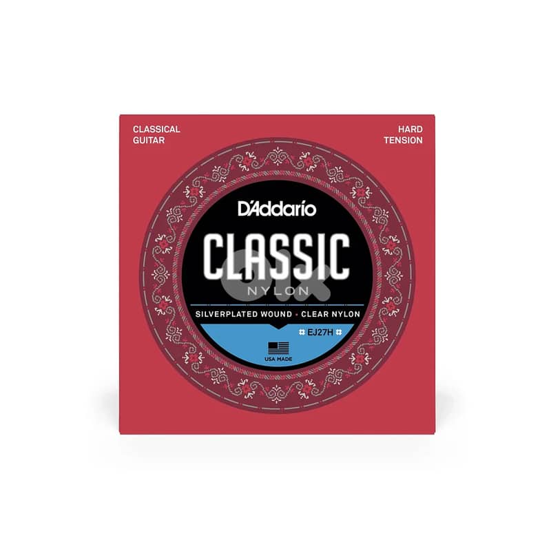 D'Addario Hard Tension Nylon Student Classical Strings EJ27H 0
