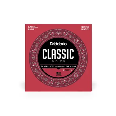 D'Addario 28-43 Normal Tension Nylon Student Classical Strings EJ27N