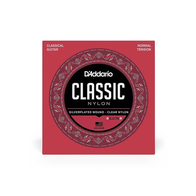 D'Addario 28-43 Normal Tension Nylon Student Classical Strings EJ27N 0