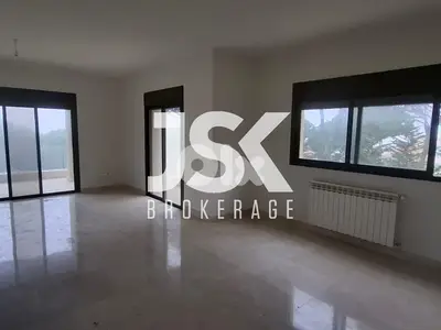 L19339 - 3-Bedroom Apartment with Open View For Sale in Broumana
