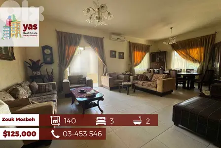 Zouk Mosbeh 140m2 | Prime Location | Quiet Street | EL