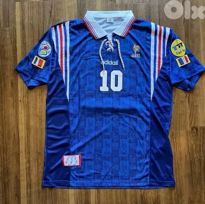 France Euro 1996 Zidane 10 and Badges