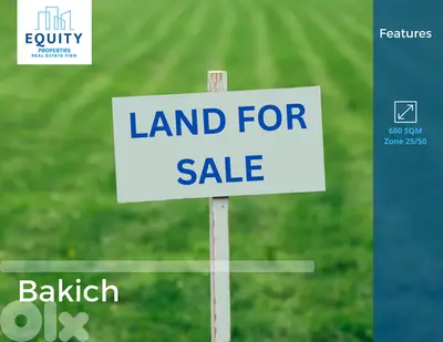 660 SQM Land For Sale In Bakich أرض للبيع #CK2122174