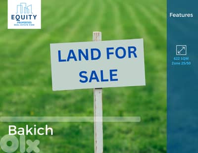 622 SQM Land For Sale In Bakich أرض للبيع #CK2123174