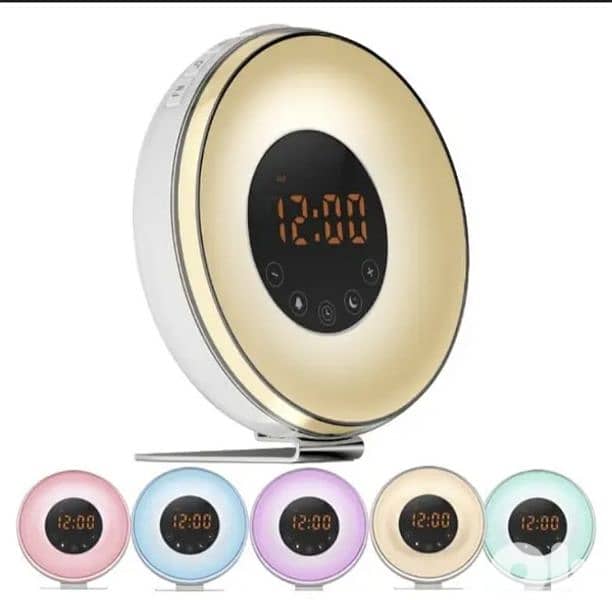 Simulated surise&sunset sleep light alarm clock + tadio/3$ delivery 0