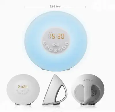 Wakeup Light Alarm& Nature Sounds, Radio, 7 Colour-Changing/4$delivery