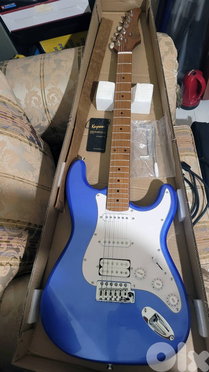 Kaysen KST-210 Electric Guitar HSS, (New) with full pro setup 2