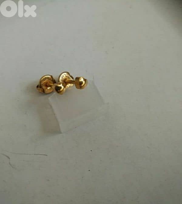 Golden tone earrings - Not Negotiable 1