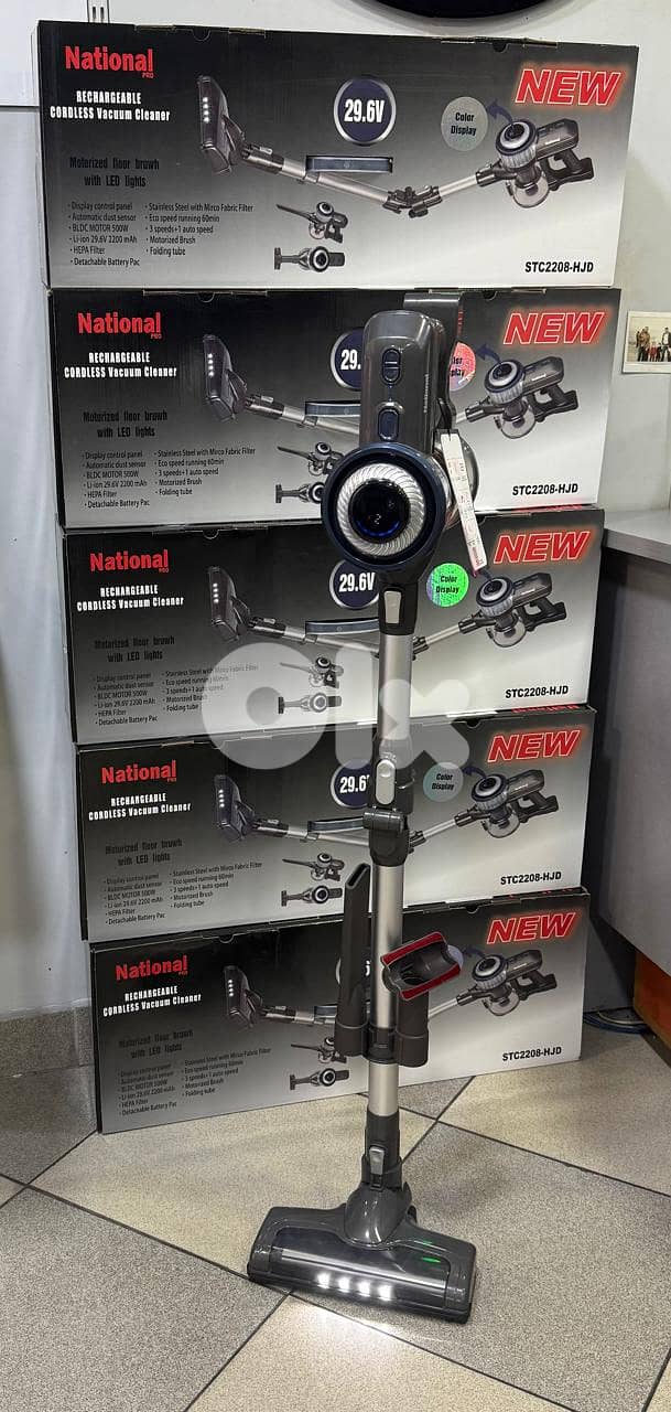 National Pro Flexible Rechargeable Vacuum Cleaner 29.6V 500W 0