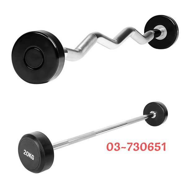life fitness fixed rubber barbell 0