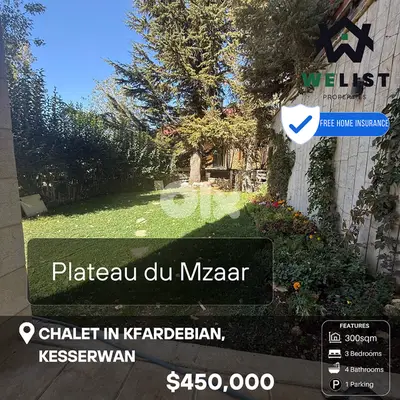 Chalet for sale in Plateau du Mzaar Kfardebian شاليه للبيع في كفردبيان