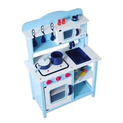 Wooden Kitchen Set With Accessories 80 x 30 x 78 CM - مجموعة مطبخ خشبي