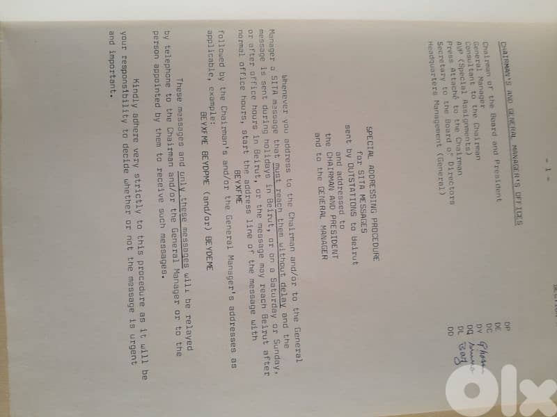Middle east airlines code book MEA nbr. 4 1974 2