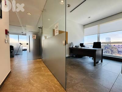RAO26-4776 Furnished Office 125m2 for rent in Sin l Fil, $ 1,900 cash