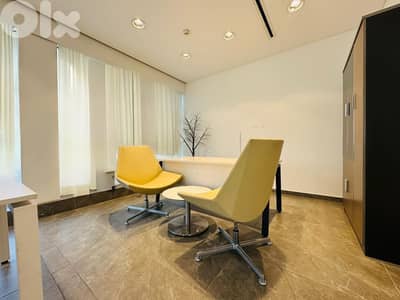 RAO26-4777  Furnished Office145 m2 for rent in Sin l Fil, $ 2,300 cash