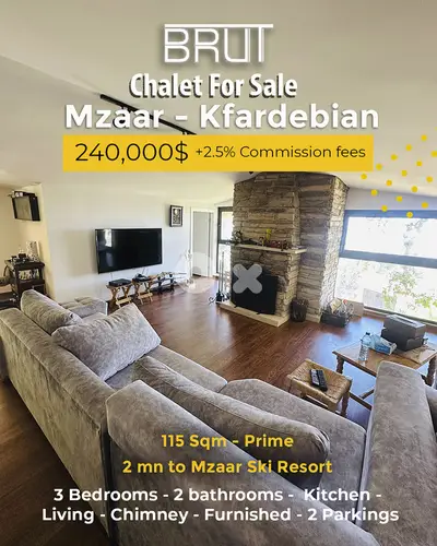 Chalet for Sale in Mzaar Kfardebian - Saint Antonio
