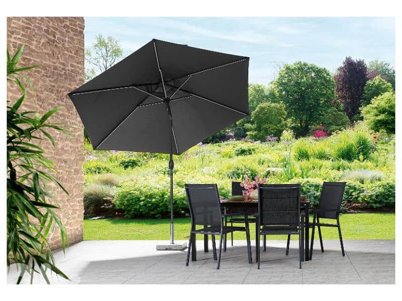 livarno home parasol with solar led light 5