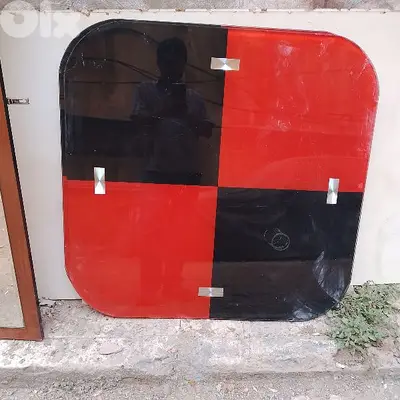 زجاج نادر  ملون وسميك طاوله زجاجيه20