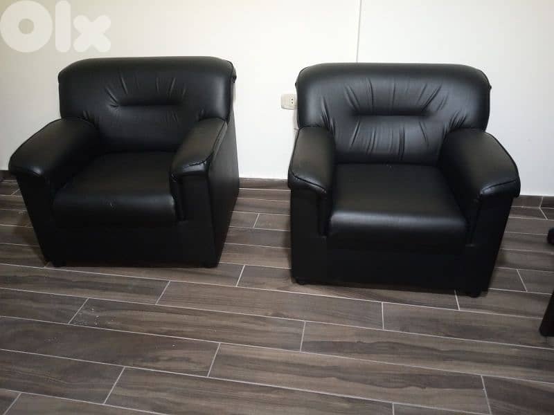 Leather sofa set طقم جلد 0