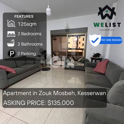 Apartment for sale in Zouk Mosbeh شقة للبيع في زوق مصبح
