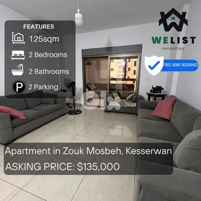 Apartment for sale in Zouk Mosbeh شقة للبيع في زوق مصبح
