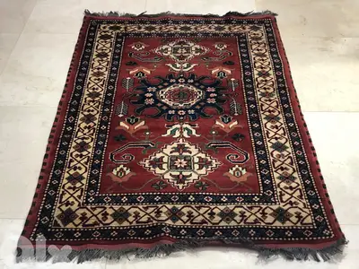 Kargai Rug Handmade Knotted Afghan