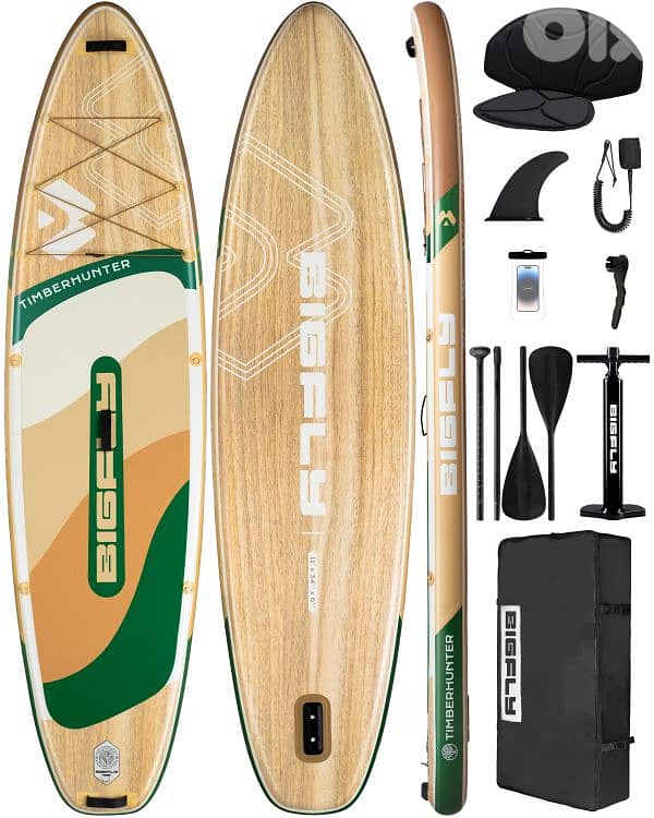 BIGFLY TIMBERHUNTER WOOD stand up paddle board SUP + Kayak (2 in 1) 0