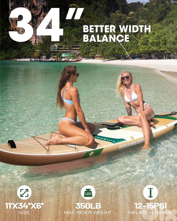 BIGFLY TIMBERHUNTER WOOD stand up paddle board SUP + Kayak (2 in 1) 1