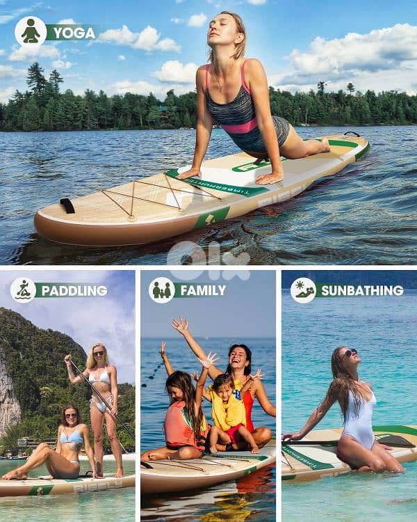 BIGFLY TIMBERHUNTER WOOD stand up paddle board SUP + Kayak (2 in 1) 6