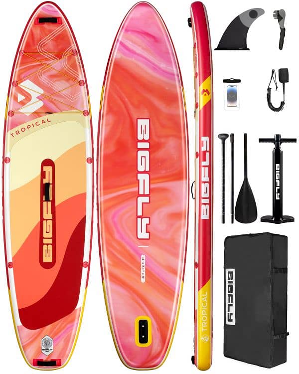 BIGFLY Tropical stand up paddle board SUP & Kayak (2 in 1) 0