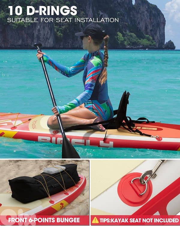 BIGFLY Tropical stand up paddle board SUP & Kayak (2 in 1) 2