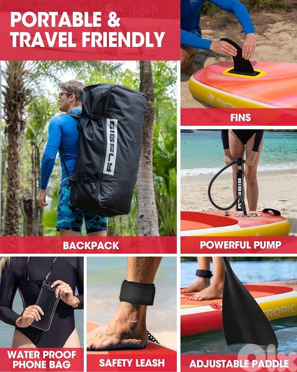BIGFLY Tropical stand up paddle board SUP & Kayak (2 in 1) 5