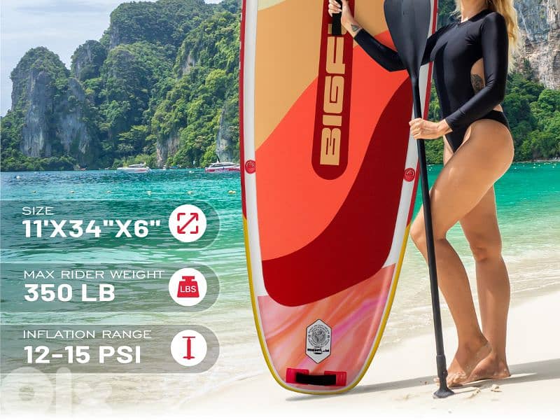 BIGFLY Tropical stand up paddle board SUP & Kayak (2 in 1) 10