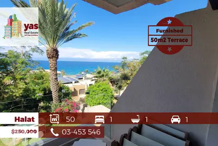 Halat 50m2 | 50m2 Terrace | Furnished | Decorated | Sea View | OH