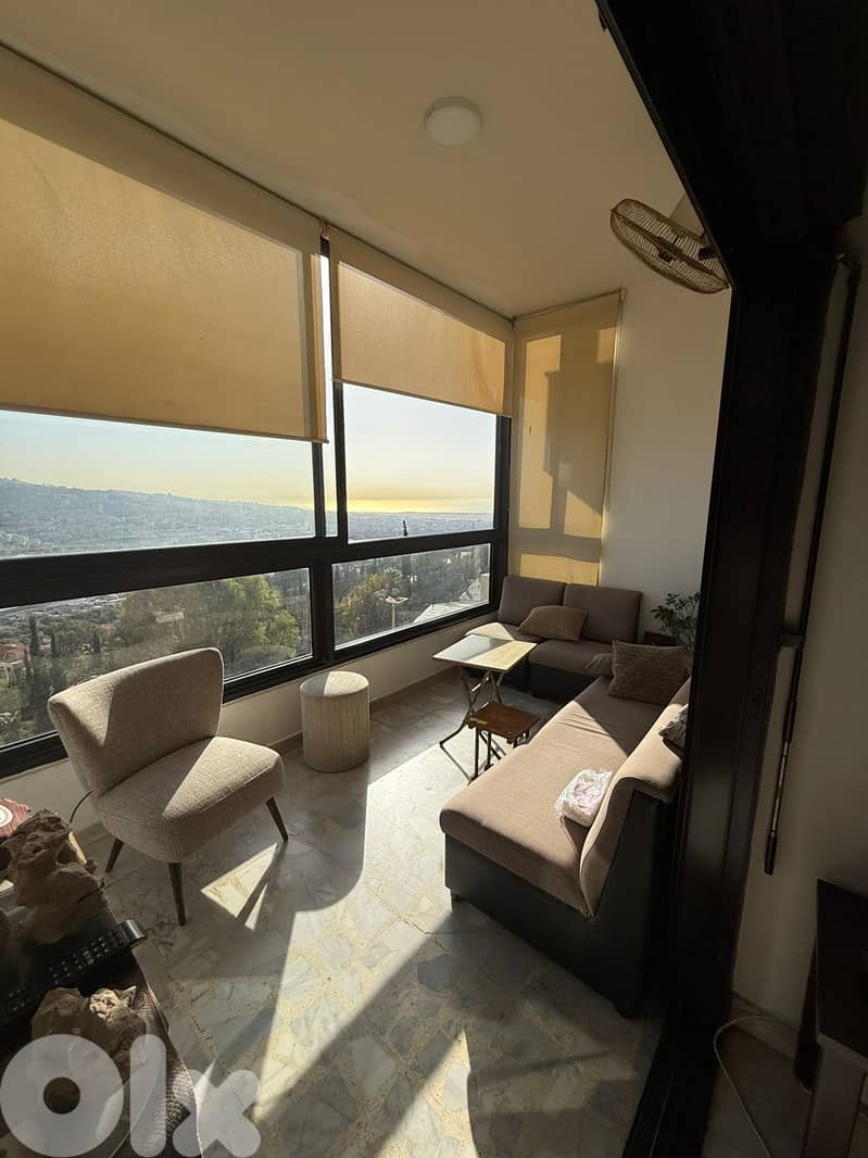 SUPER CATCH!!! APARTMENT FOR SALE IN BAABDA PRIME OPEN VIEW, (BA-476) 0