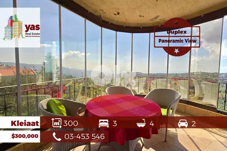 Kleiaat 300m2 | Duplex | Panoramic View | Decorated | New | DA/NK