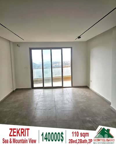 Brand New 110sqm Apartment For Sale in Zekrit with Sea & Mountain View