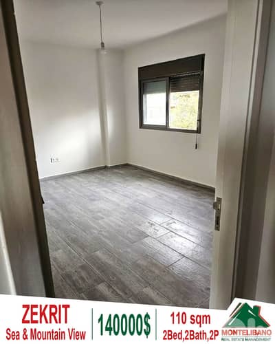 Brand New 110sqm Apartment For Sale in Zekrit with Sea & Mountain View