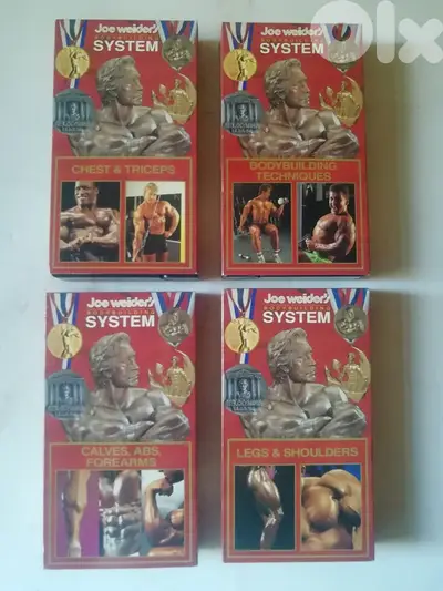 Four Joe Weider Body building training VHSs