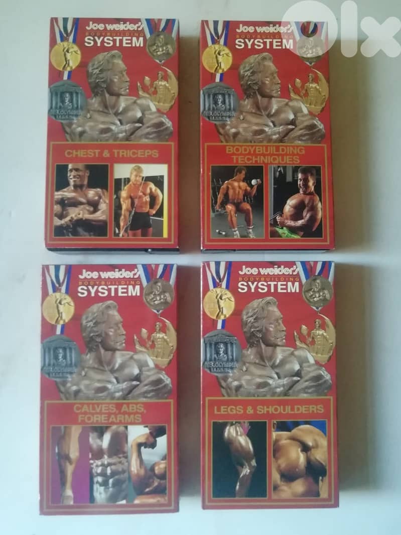 Four Joe Weider Body building training VHSs 0