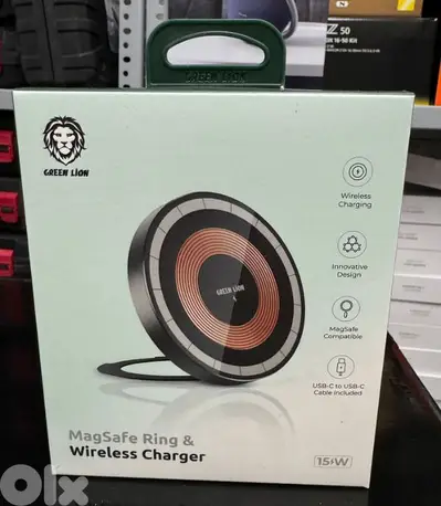 Green lion Magsafe Ring and wireless charger
