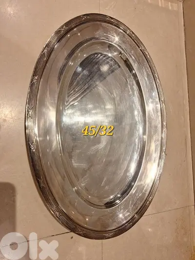 tray of christofle France ribbon croiser