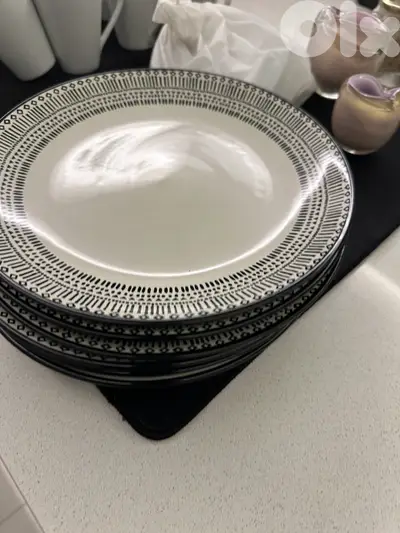 6 Big Plates  - Microwave proof - 6 أطباق كبيرة - صالحة للميكروويف