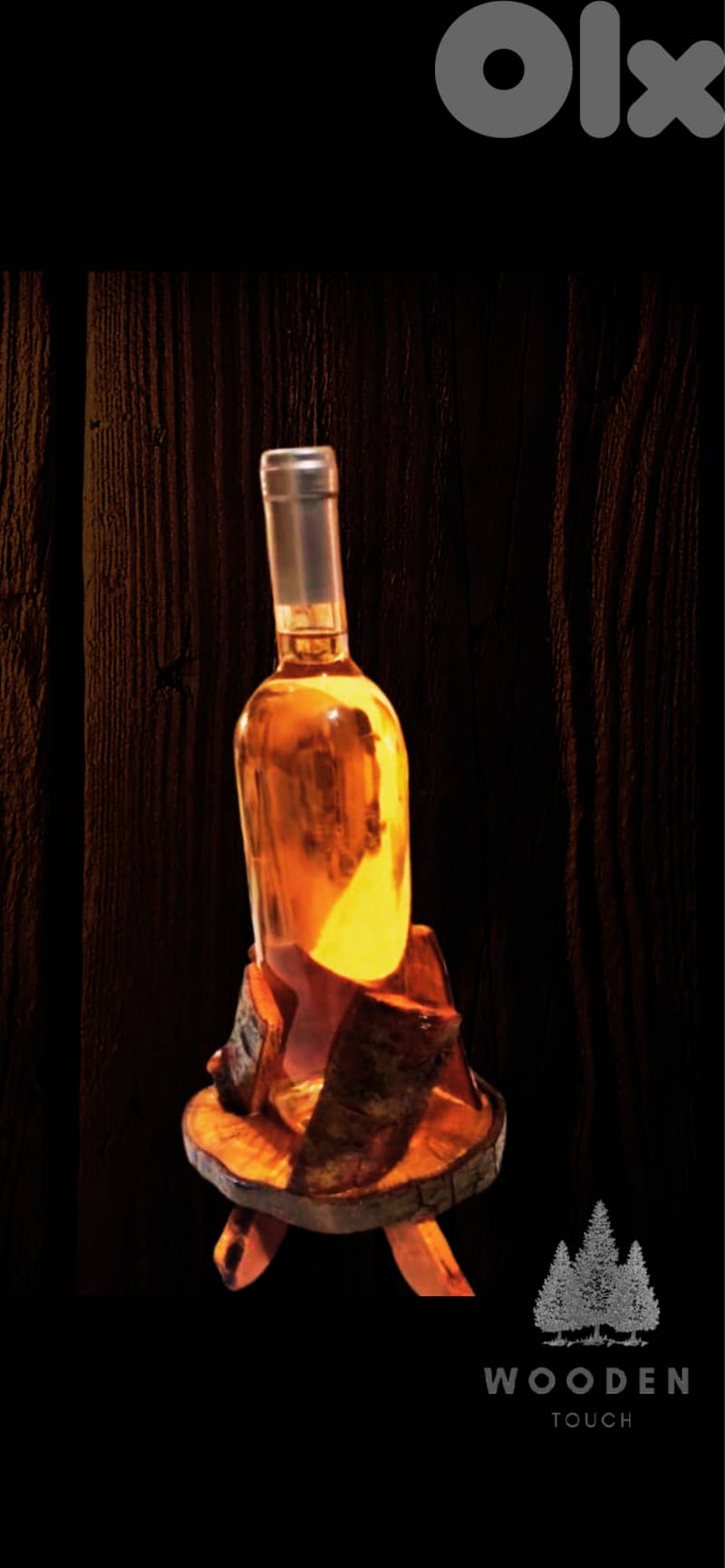 Wooden Elegance – Handmade Wine Bottle Display 0